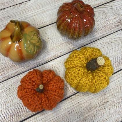 Harvest Pumpkins handmade crochet