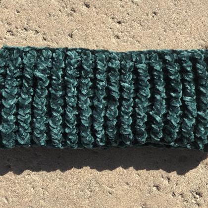 Velvet Crochet Ear Warmer/headband, Winter Fashion