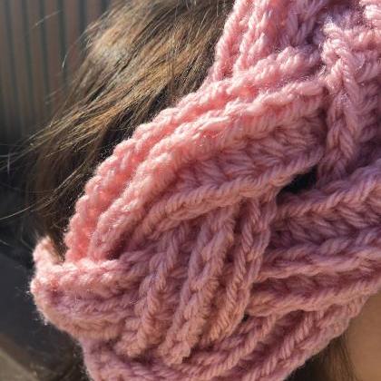 Rose Warm Twisted Cozy Crochet Head..