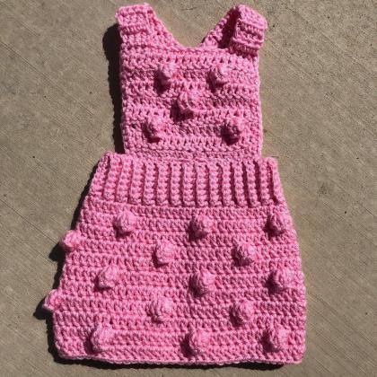 Baby Livette Jumper/dress Handmade In Crochet