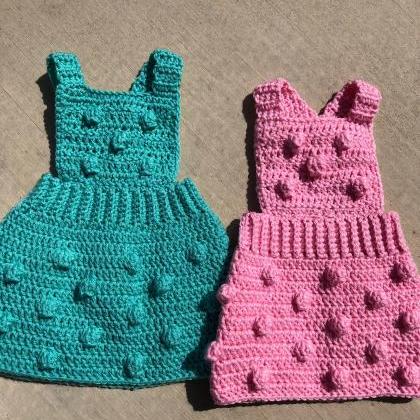 Baby Livette Jumper/dress Handmade In Crochet