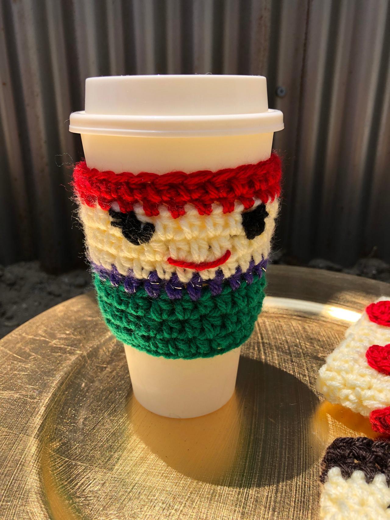 Little mermaid inspired cup cozy crochet