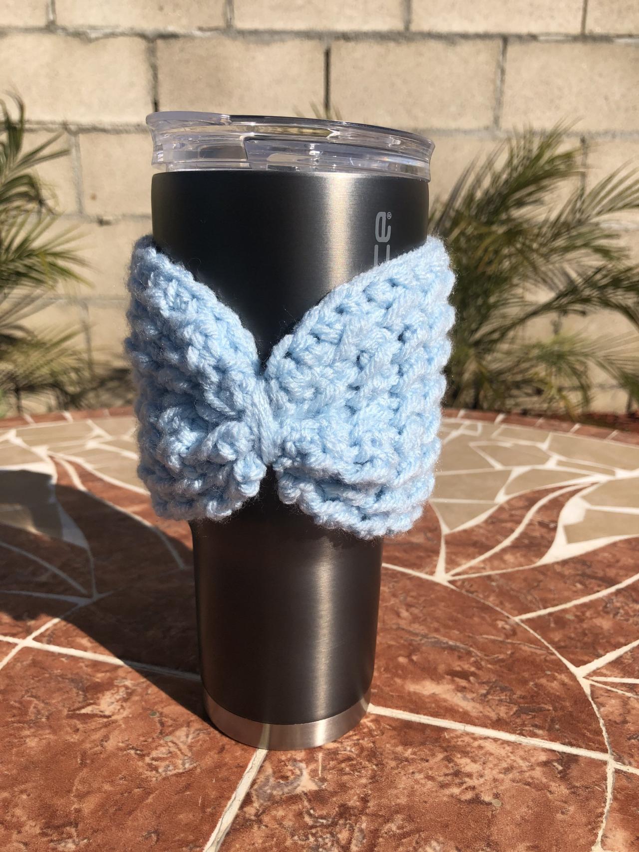 Cup Cozy in crochet handmade cup holder.