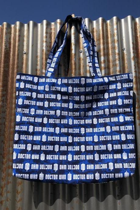 Reusable Fabric Handmade Purses inspired by Doctor Who 100% cotton