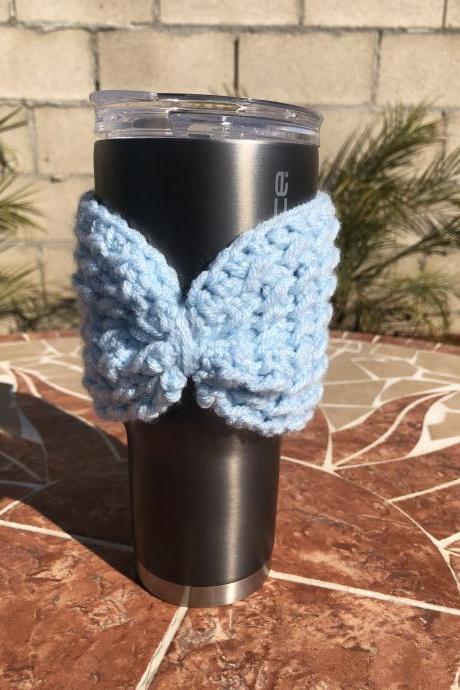 Cup Cozy In Crochet Handmade Cup Holder.
